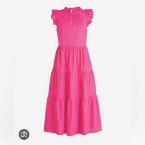 Chic Pink Tiered Dress